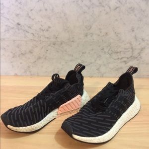 Adidas NMD R2 Primeknit Utility Black Pink BA7239